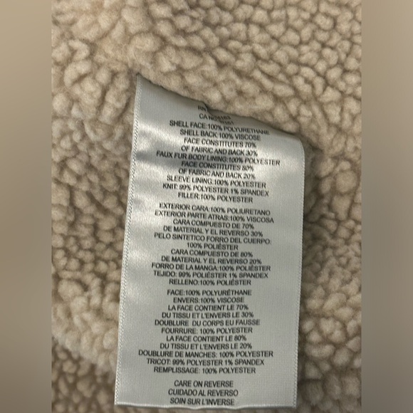 Brown Levi’s Faux leather Aviator bomber jacket. - Picture 2 of 7